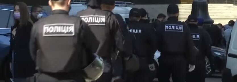 Протест предпринимателей Украины,акция протеста,Кабмин,нападение на журналиста,Нацполиция