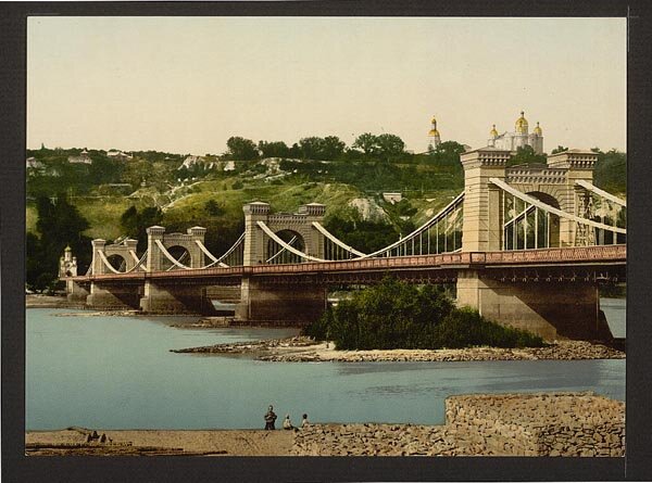 Николаевский мост Киев
