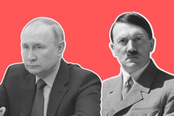 Владимир Путин и Адольф Гитлер