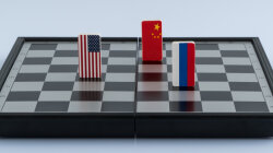 США, Россия и Китай на шахматной доске