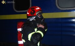 Пожар в поезде, горел вагон, Львов