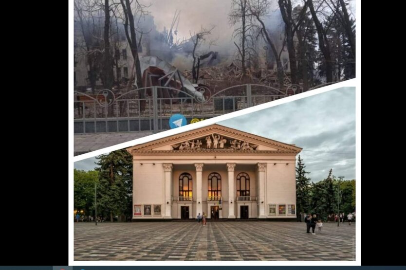 Авиация РФ разбомбила Драмтеатр в Мариуполе, самое большое укрытие в городе