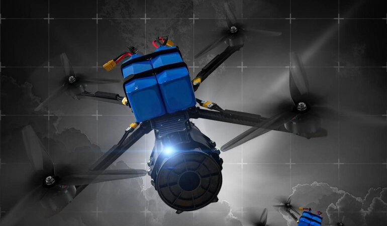 Дроны на оптоволокне