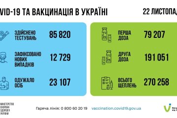 Статистика по коронавирусу на утро 23 ноября