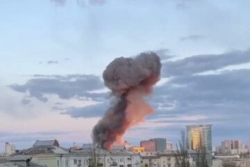 Ракетный удар по Киеву, архивное фото