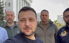 Зеленский, Арахамия, Шмыгаль, Подоляк, Ермак, обращение, 100 дней войны