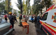 В центре Киева вспыхнул масштабный пожар