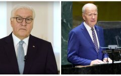 Штайнмайер и Байден, военная помощь Украине, германия, сша