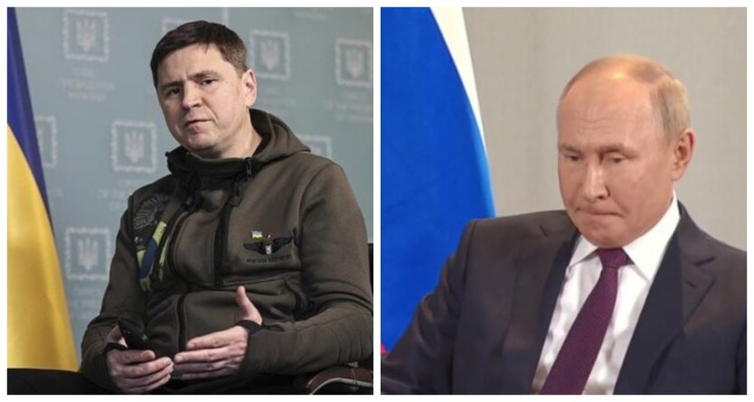 Михаил Подоляк и Владимир Путин, мирные переговоры