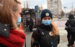 Контроль по ношению масок, коронавирус, карантин в Украине