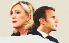 Эммануэль Макрон и Марин Ле Пен