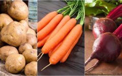 Цены на картофель, морковь и свеклу