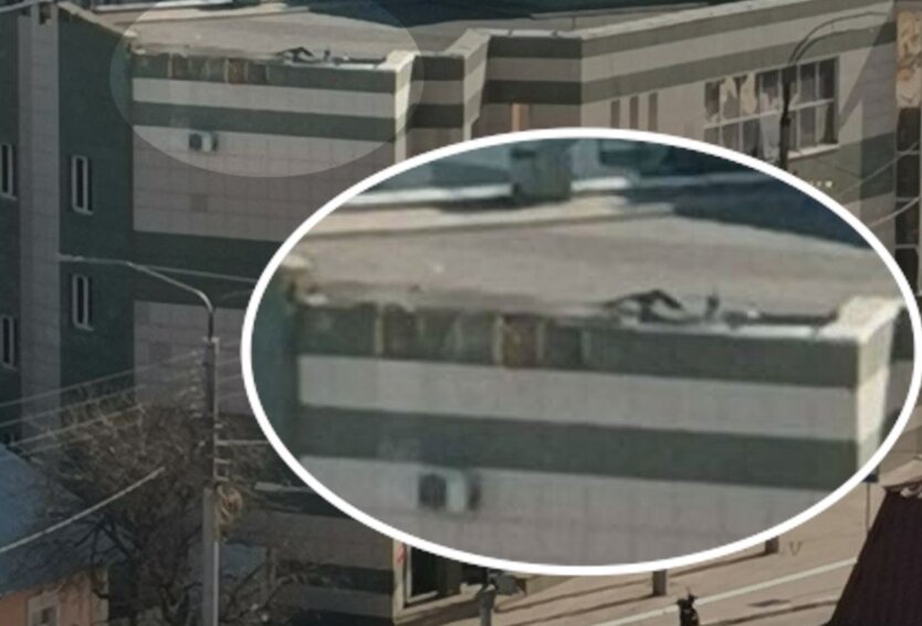 В России беспилотник упал на крышу ТЦ в Белгороде: видео, фото