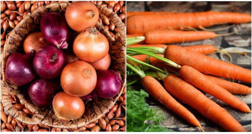 Ціни на цибулю та моркву