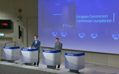 Представитель ЕК Эрик Мамер и представитель министра климата ЕС Тим Макфи, оплата за газ в рублях