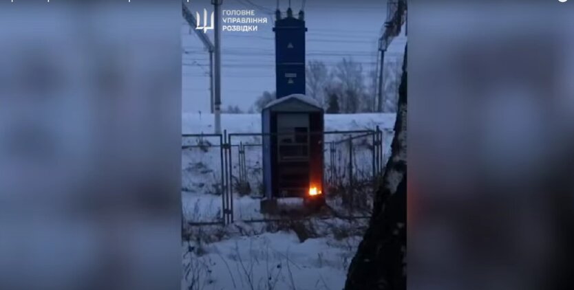 В России горит оборудование железной дороги / скрин