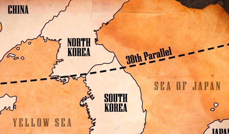 Южная и Северная Кореи, 38 параллель