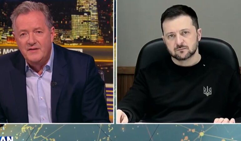 Володимир Зеленський та Пірс Морган