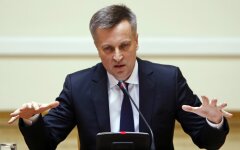 Chief of the Security Service of Ukraine Valentyn Nalyvaichenko speaks during a news conference in Kiev