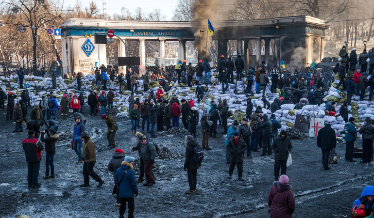Баррикады на Грушевского