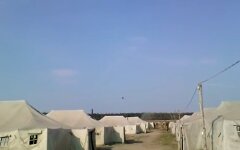 палаточный городок ВСУ, ураган