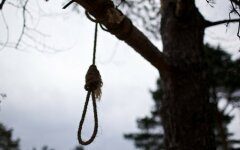 повесился