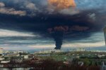 Пожар на нефтебазе в Севастополе, фото