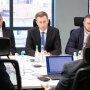 Председатель правления НАК "Нафтогаз Украины" Сергей Корецкий на встрече с миссией МВФ