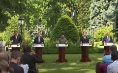 Пресс-конференция лидеров Европы в Киеве, Драги, Шольц, макрон, Россия, украина, переговоры
