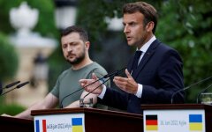Эммануэль Макрон и Владимир Зеленский