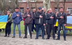 Митинг в Херсоне, Каховка, оккупанты, херсон - это украина