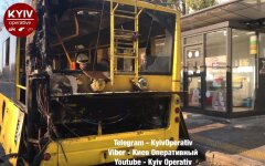 троллейбус пожар