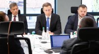 Председатель правления НАК "Нафтогаз Украины" Сергей Корецкий на встрече с миссией МВФ