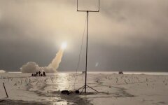 Запуск ракеты "Фламинго"