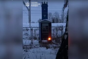 В России горит оборудование железной дороги / скрин