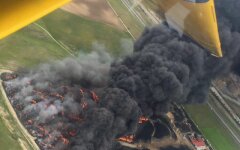 пожар автопокрышки