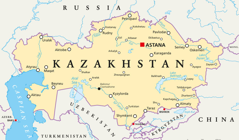 Карта Казахстана