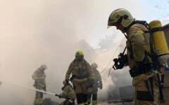 Гасіння пожежі у Києві