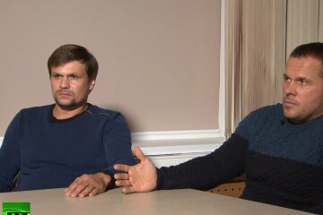 Александр Петров и Руслан Боширов, подозреваемые, взрыывы в Чехии