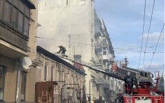 Пожар на Саксаганского, Пожар в Киеве, ГСЧС, Ликвидация пожара в Киеве