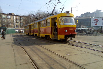 Движение трамваев в Киеве