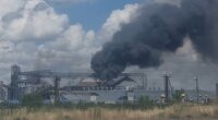 Пожар на заводе "Сателлит", Мариуполь, война с Россией