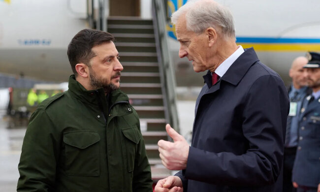 Владимир Зеленский и Йонас Гар Стере
