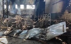 Колония в Еленовке после артудара, война с Россией, теракт, азовцы