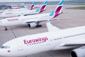 Лоукостер Eurowings, самолеты