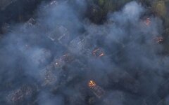 В Чернобыльской зоне масштабный пожар в лесу, есть угроза радиации