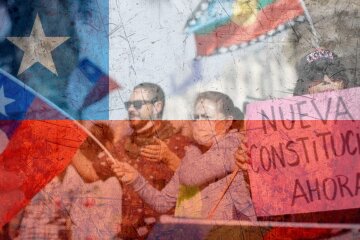 Митинг в поддержку новой Конституции в Чили