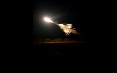Запуск украинской крылатой ракеты