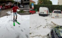 В Хорватии выпал снег в июне, снег в Хорватии
