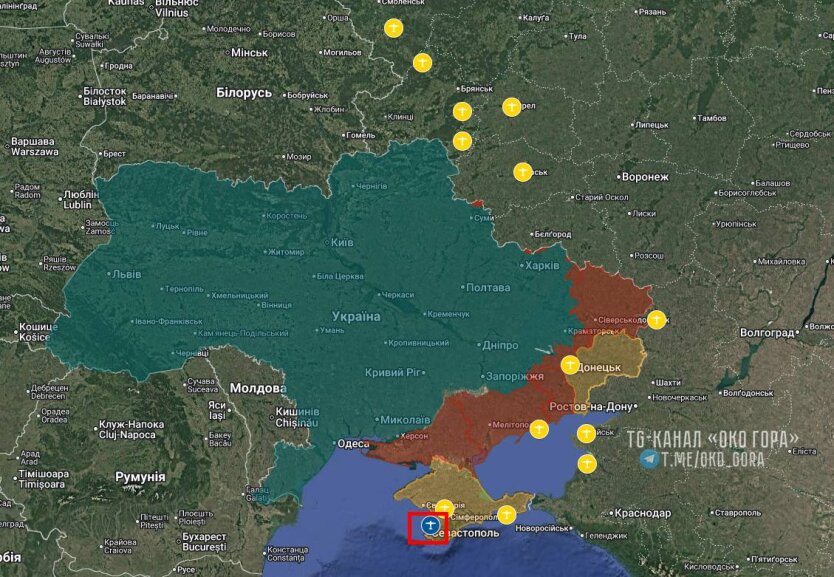 Пусковые площадки российских шахедов